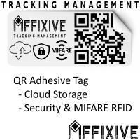QR Adhesive Mifare 1K Tag - With Cloud Hosting