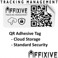 QR Adhesive Tag with Indoor/Outdoor rating - With Cloud Hosting